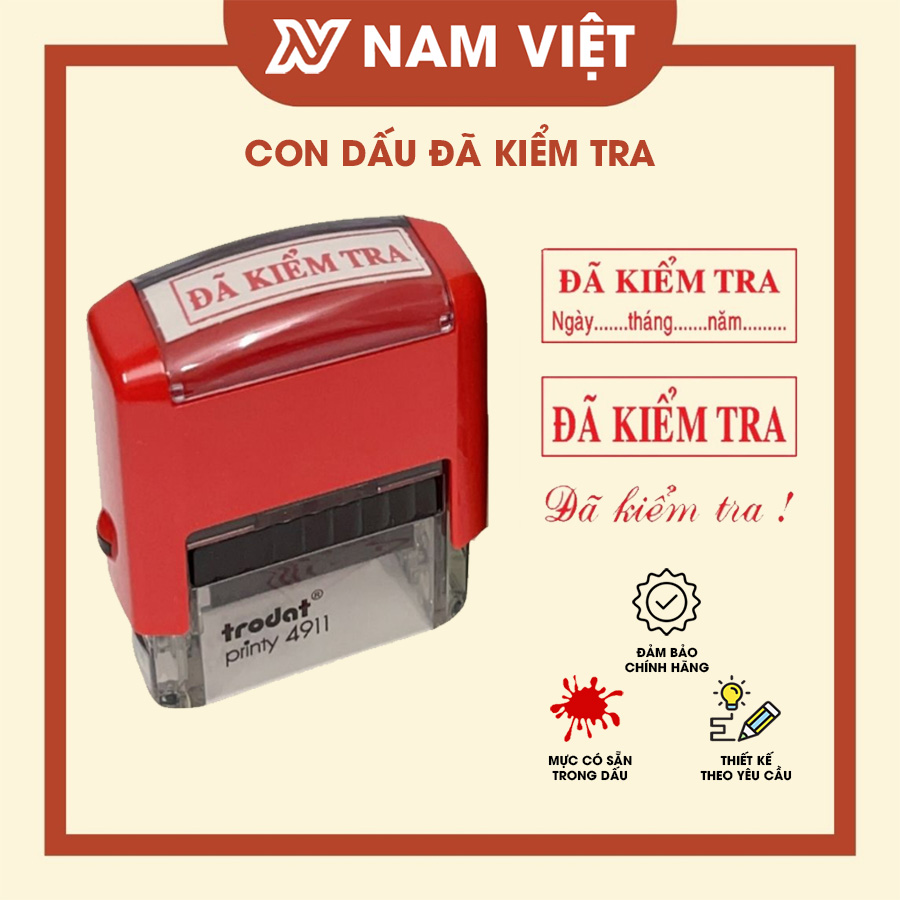 Khắc dấu đã kiểm tra