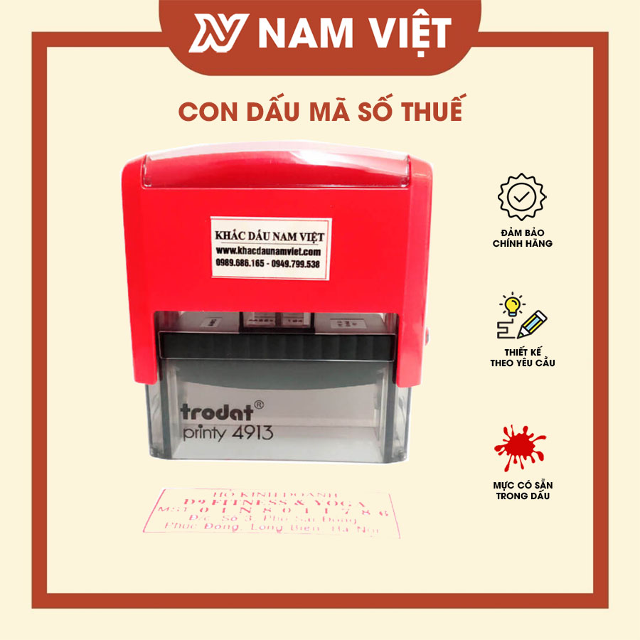 Khắc dấu mã số thuế