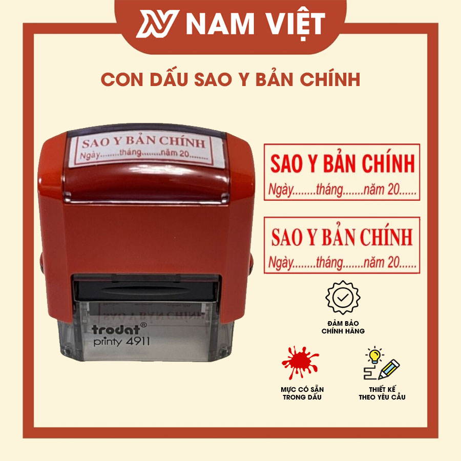 Khắc dấu sao y bản chính