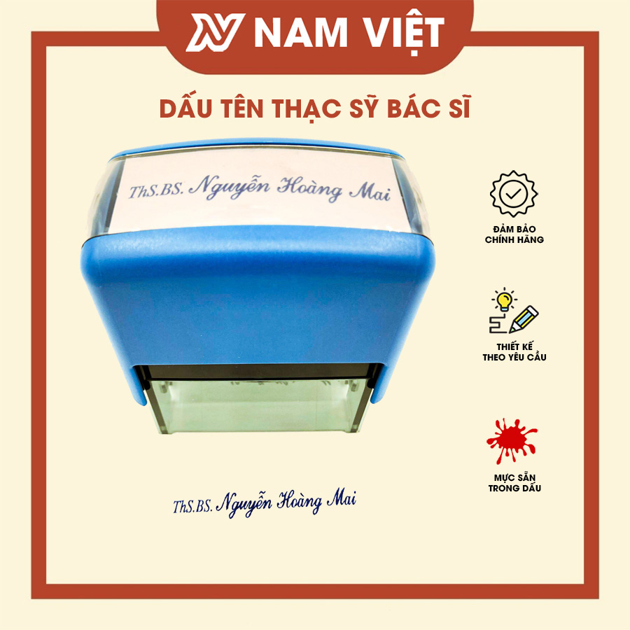 Khắc dấu tên thạc sĩ, bác sĩ