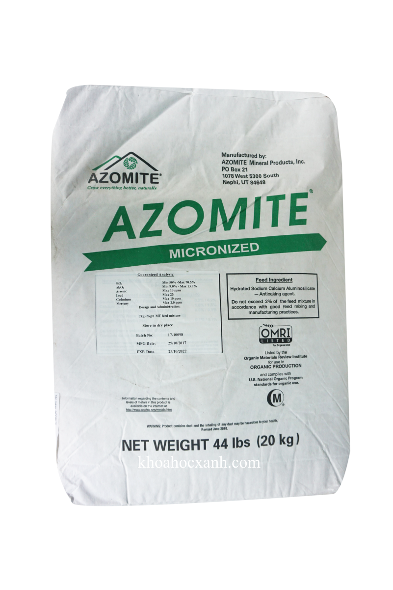 Khoánng Mỹ (AZOMITE) - Phân Bón Và Hóa Chất BTC - Công Ty TNHH XNK Phân Bón Và Hóa Chất BTC