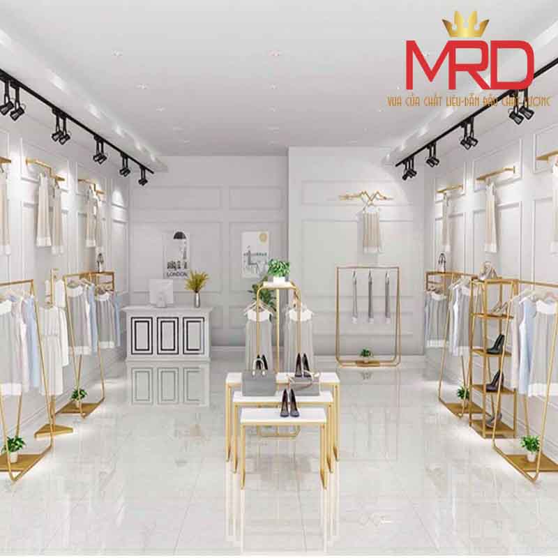 Gia công kệ tủ shop thời trang - Gia Công Inox MRD - Công Ty TNHH Sản Xuất Thương Mại Dịch Vụ MRD