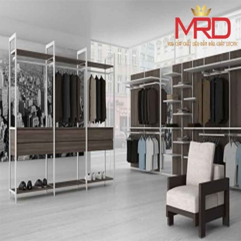 Tủ kệ shop showroom inox M24 - Gia Công Inox MRD - Công Ty TNHH Sản Xuất Thương Mại Dịch Vụ MRD