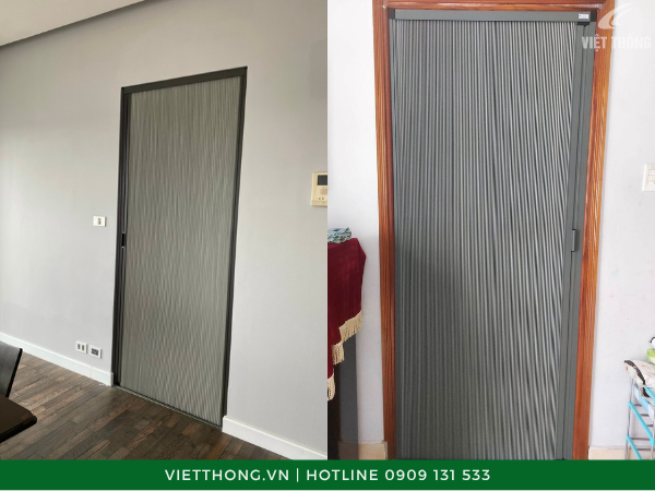 Cửa xếp tổ ong nhà vệ sinh - Rèm Vách Ngăn Việt Thống - Công Ty TNHH Sản Xuất Thương Mại Dịch Vụ Việt Thống Hưng Thịnh