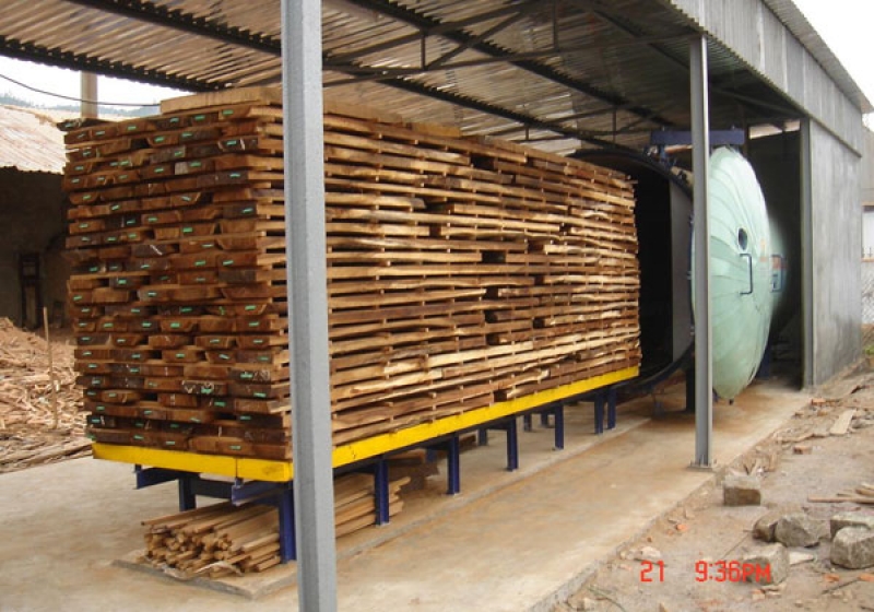 Lò sấy gỗ công nghiệp