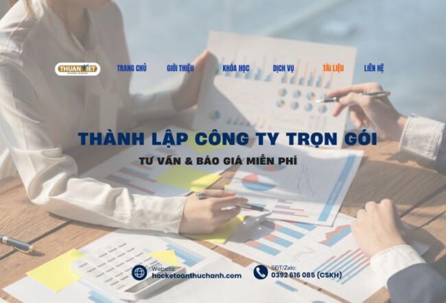Dịch vụ thành lập công ty