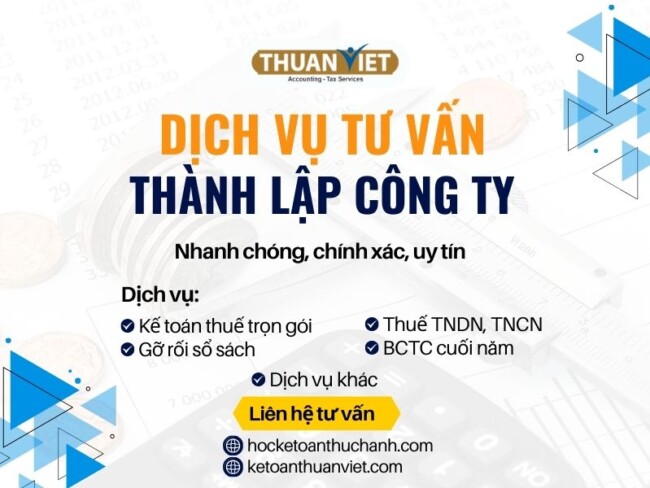 Dịch vụ tư vấn thành lập công ty