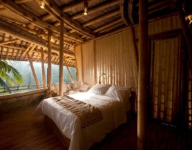 Phòng ngủ bằng tre