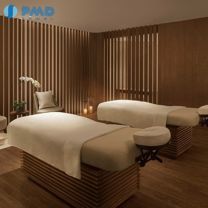 Bộ khăn Spa cao cấp sang trọng - Khăn Phú Minh Đức - Công Ty TNHH Dệt May Phú Minh Đức