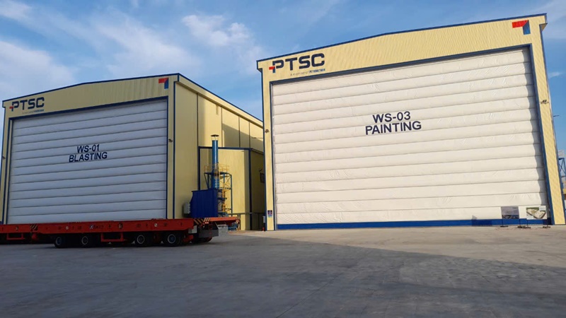 Cửa bạt công ty dầu khí PTSC 2.000m2