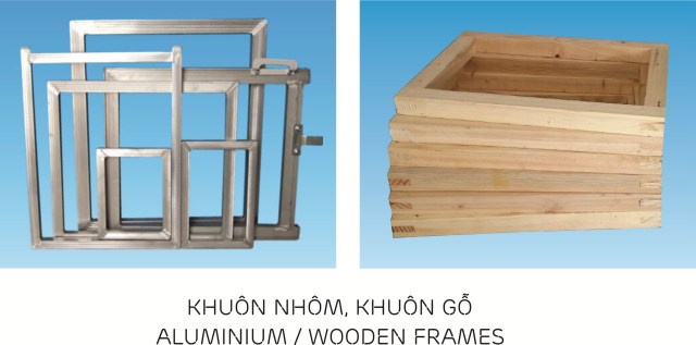 Khuôn nhôm, khuôn gỗ - Vật Tư In Lụa Phú Nguyên - Công Ty TNHH Phú Nguyên