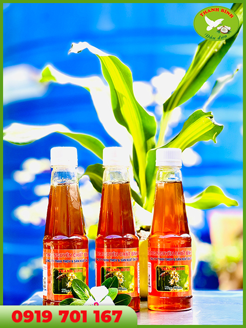 Mật ong nguyên chất hoa nhãn - Dầu Dừa Thanh Bình - Công Ty TNHH Thương Mại Dịch Vụ Và Sản Xuất Dầu Dừa Thanh Bình