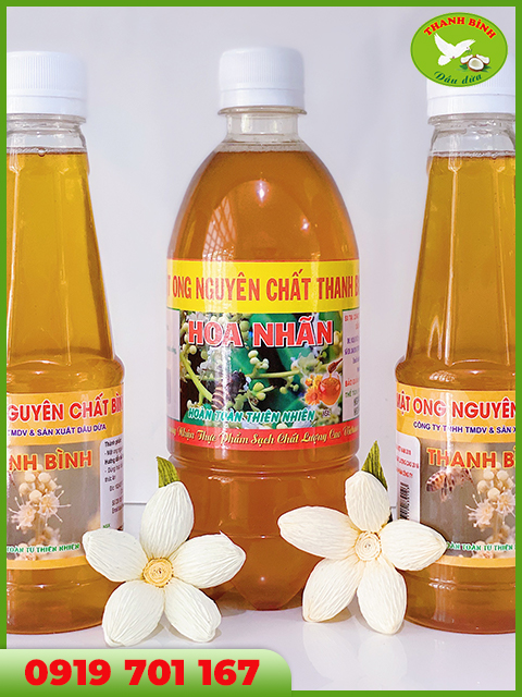Mật ong nguyên chất hoa nhãn - Dầu Dừa Thanh Bình - Công Ty TNHH Thương Mại Dịch Vụ Và Sản Xuất Dầu Dừa Thanh Bình