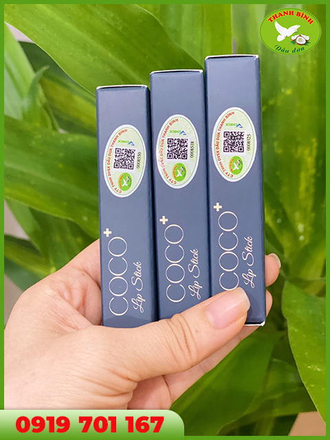 Son dưỡng môi dừa cao cấp - Dầu Dừa Thanh Bình - Công Ty TNHH Thương Mại Dịch Vụ Và Sản Xuất Dầu Dừa Thanh Bình