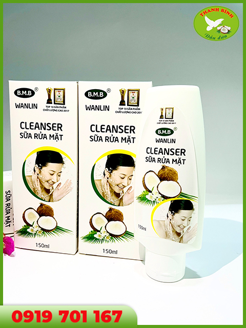 Sữa rửa mặt dừa - Dầu Dừa Thanh Bình - Công Ty TNHH Thương Mại Dịch Vụ Và Sản Xuất Dầu Dừa Thanh Bình