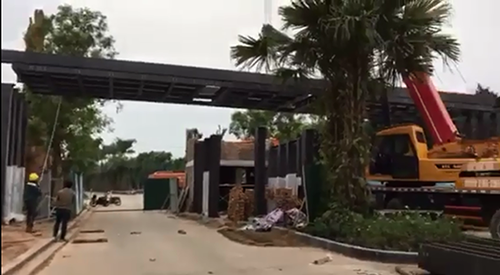 Dự án cổng biệt thự Ecopark - Nhà Thép Tiền Chế Hưng Long - Công Ty CP Kết Cấu Thép Xây Dựng Và Môi Trường Rừng Hưng Long