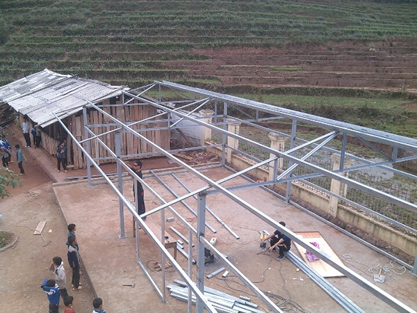 Trường tiểu học bán trú Nầm Sỏ - Nhà Thép Tiền Chế Hưng Long - Công Ty CP Kết Cấu Thép Xây Dựng Và Môi Trường Rừng Hưng Long