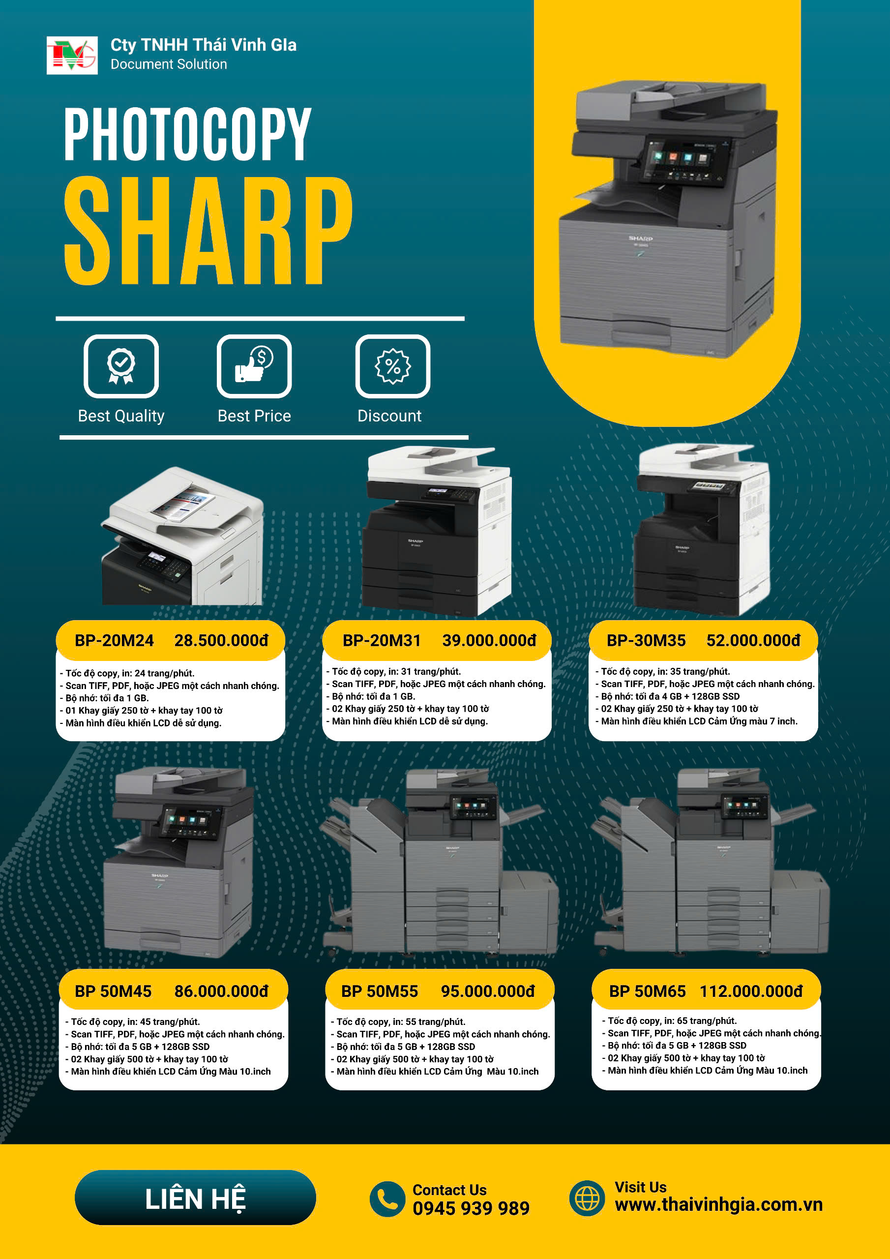 Máy photocopy Sharp