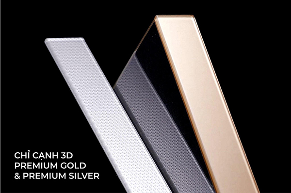 Chỉ cạnh 3D Premium Gold & Premium Silver