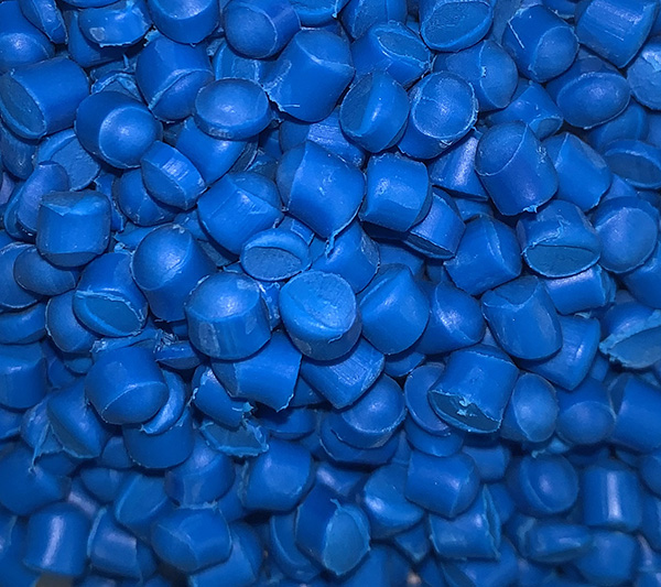 Hạt nhựa PVC màu xanh dương