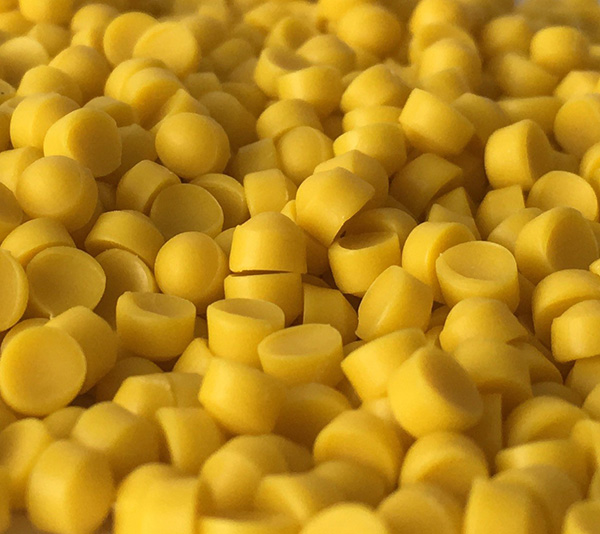 Hạt nhựa PVC màu vàng nghệ