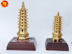 Tháp Văn Xương bằng đồng mạ vàng - Đồ Đồng Thành Phát