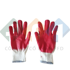 Găng tay sợi phủ sơn đỏ - Công Ty Cổ Phần FFD