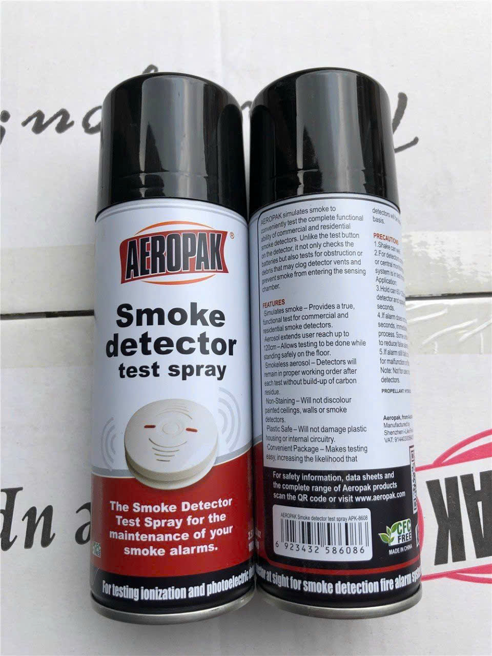 Chai thử đầu báo khói