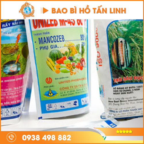 Túi thuốc bảo vệ thực vật - Bao Bì Hồ Tấn Linh - Công Ty TNHH Phát Triển Toàn Cầu Hồ Tấn Linh