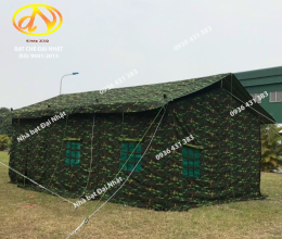 Nhà bạt trung đội 25m2 - vải bạt rằn ri - Ô Dù Đại Nhật - Công Ty TNHH Đầu Tư Phát Triển Đại Nhật