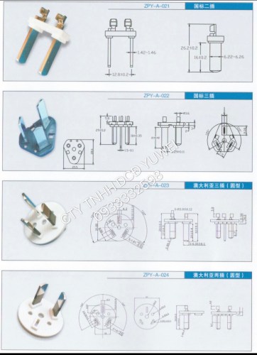 Chân cắm - Dây Cáp Điện Yu Wei - Công Ty Dây Cáp Điện Yu Wei
