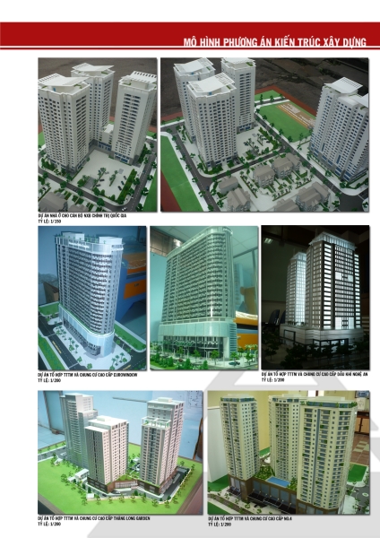 Mô hình phương án kiến trúc xây dựng