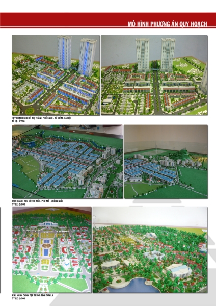 Mô hình phương án quy hoạch