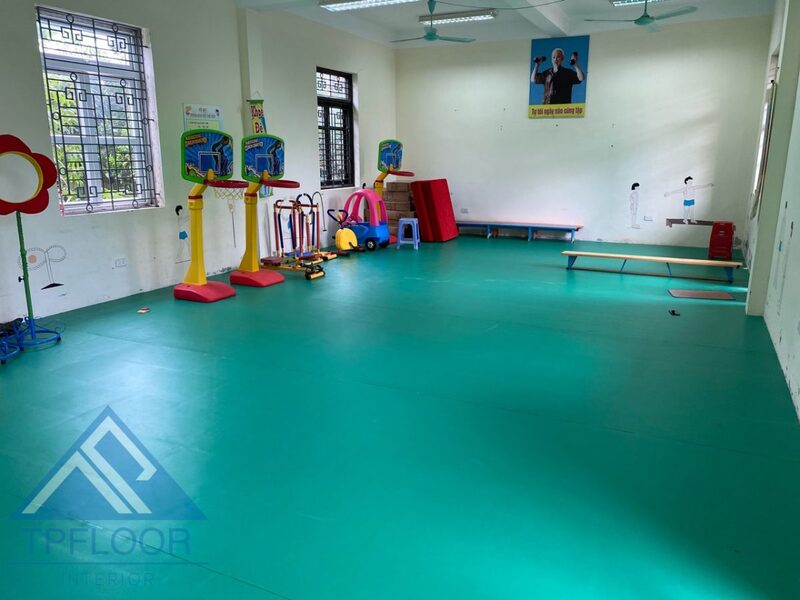 Dự án sàn Vinyl nhà thể chất trường mầm non - Đan Phượng