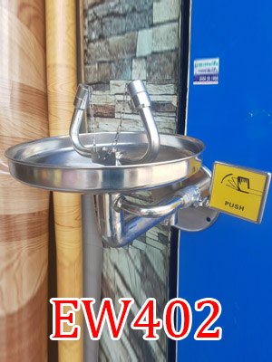 Bồn rửa mắt khẩn cấp gắn tường inox EW - 402