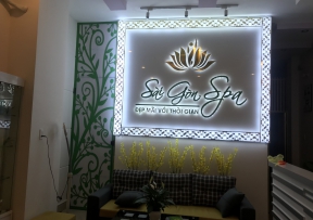 Bảng hiệu Alu Sài Gòn Spa - Quảng Cáo Hoàng Long - Công Ty TNHH TMDV Quảng Cáo Hoàng Long