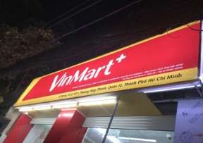 Bảng hiệu bạt Hitflex Vimart Plus - Quảng Cáo Hoàng Long - Công Ty TNHH TMDV Quảng Cáo Hoàng Long