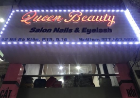 Bảng hiệu chữ nổi Queen Beauty - Quảng Cáo Hoàng Long - Công Ty TNHH TMDV Quảng Cáo Hoàng Long