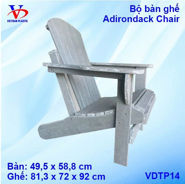 Bộ bàn ghế Adirondack Chair - Nhựa Việt Đan - Công Ty TNHH Nhựa Việt Đan