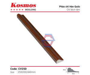 Chỉ khung lệch tâm vân gỗ - Sàn Gỗ 2S - Công Ty TNHH Trang Trí Nội Ngoại Thất 2S