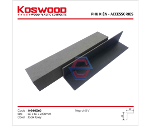 Nẹp góc V - gỗ ngoại thất - Sàn Gỗ 2S - Công Ty TNHH Trang Trí Nội Ngoại Thất 2S