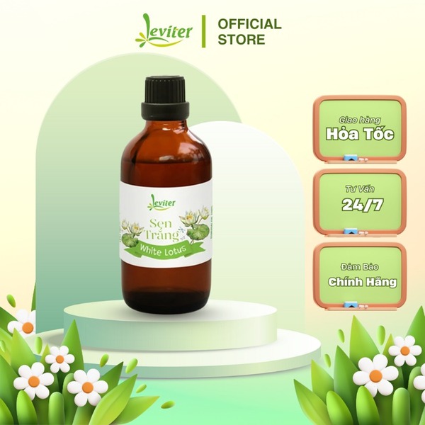 Tinh dầu thiên nhiên Leviter sen trắng 100ml