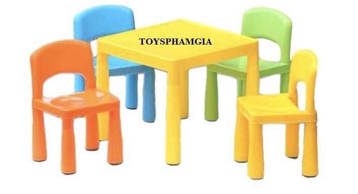 Bộ bàn ghế trẻ em ngũ sắc