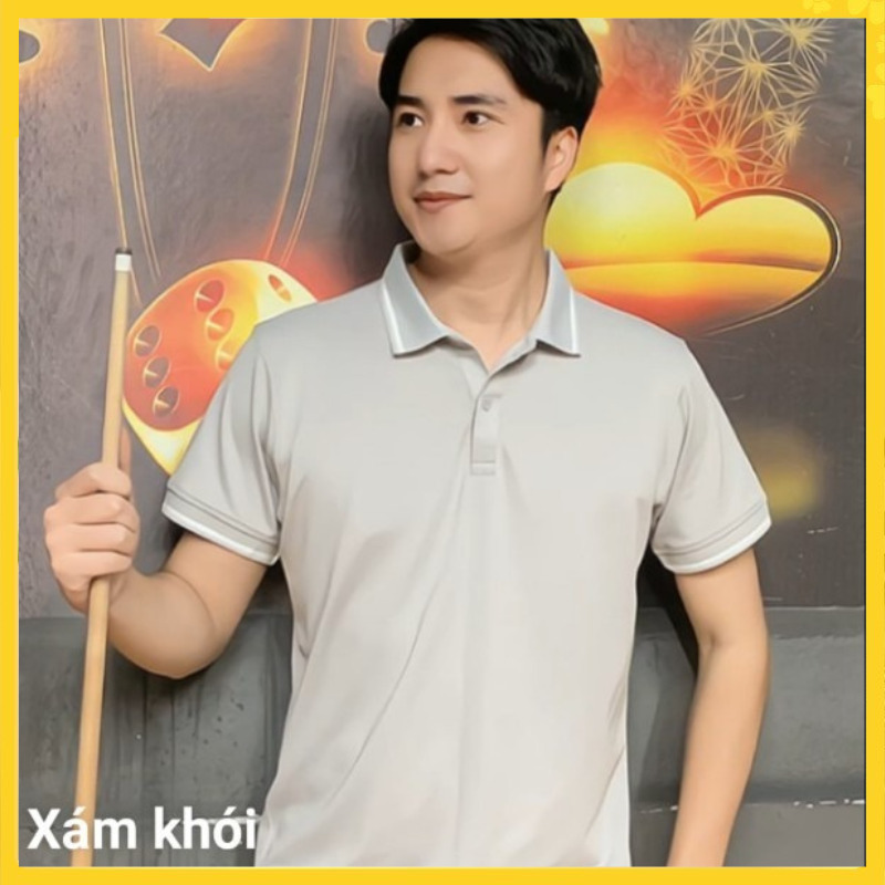 Áo phông xám khói - Đồng Phục Thu Ngân - Công Ty TNHH TMDV Và Đào Tạo Thu Ngân