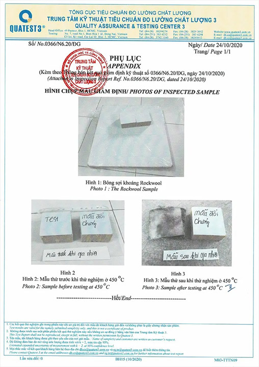 Giấy Chứng Nhận Thẩm định chất lượng Quatest
