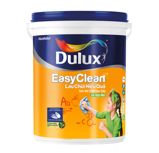 Sơn Dulux Easy Clean lau chùi hiệu quả (mờ) 5 lít - Sơn Bình Nguyên - Công Ty TNHH TM & DV Xây Dựng Bình Nguyên