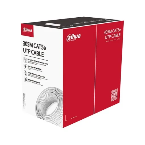 Dây cáp mạng UTP CAT.5E 305m DAHUA DH-PFM920I-5EUN-m (Vỏ màu xám) - TechOne - Camera Giám Sát - Công Ty TNHH Công Nghệ SMARTDIGITAL