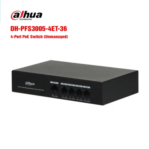 Switch PoE 4 cổng DAHUA DH-S3006-4ET-36 - TechOne - Camera Giám Sát - Công Ty TNHH Công Nghệ SMARTDIGITAL