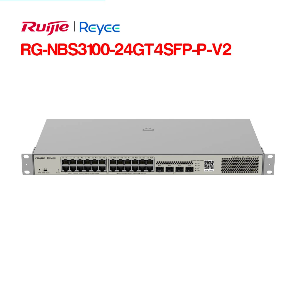 RUIJIE RG-NBS3100-24GT4SFP-P-V2 là bộ chuyển mạch PoE - Camera Giám Sát - Công Ty TNHH Hệ Thống Nhà Tự Động (Autohome)