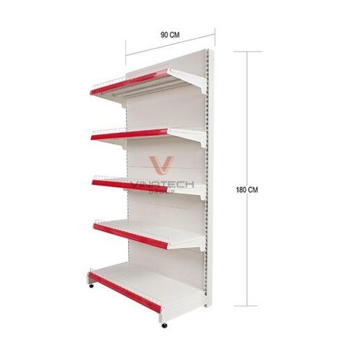 Kệ siêu thị đơn tôn liền 5 tầng 1.8m x 0.9m - Kệ Chứa Hàng Pentech - Công Ty TNHH Dịch Vụ Công Nghệ Pentech